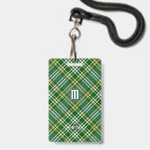 Clan Currie Tartan Badge (Voorzijde met lanyard)