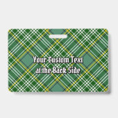 Clan Currie Tartan Badge (Achterkant)