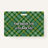 Clan Currie Tartan Badge (Achterkant)