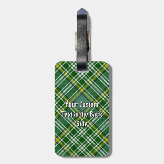 Clan Currie Tartan Bagagelabel (Achterkant verticaal)