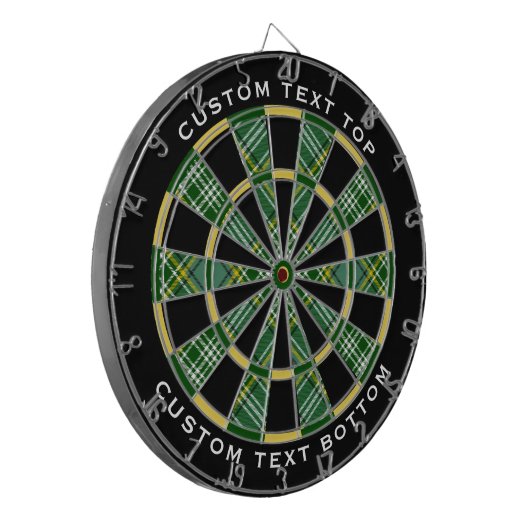 Clan Currie Tartan Dartbord (Voorkant Links)