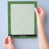 Clan Currie Tartan Flyer (Hand)