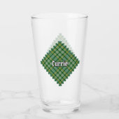 Clan Currie Tartan Glas (Achterkant)