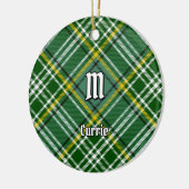Clan Currie Tartan Keramisch Ornament (Links)