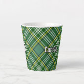 Clan Currie Tartan Latte Mok (Voorkant)