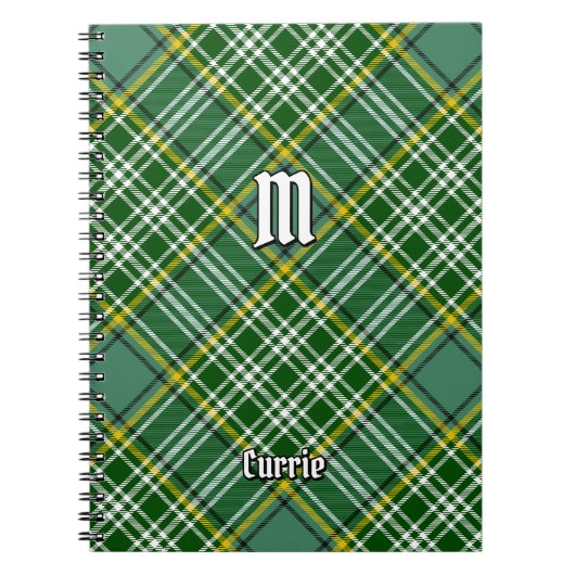 Clan Currie Tartan Notitieboek (Voorkant)
