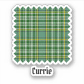 Clan Currie Tartan Sticker (Voorkant)