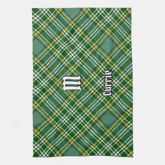 Clan Currie Tartan Theedoek (Verticaal)