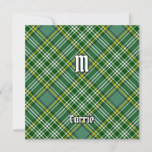 Clan Currie Tartan Uitnodiging (Voorkant)