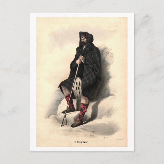 Clan Davidson Briefkaart (Voorkant)