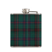 Clan Davidson Crest Badge en Tartan Heupfles (Achterkant)