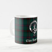 Clan Davidson Crest Badge en Tartan Koffiemok (Voorkant links)