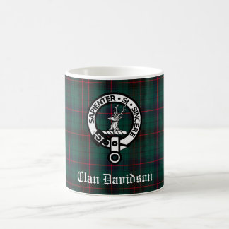 Clan Davidson Crest Badge en Tartan Koffiemok