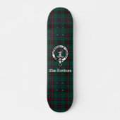 Clan Davidson Crest Badge en Tartan Persoonlijk Skateboard (Voorkant)