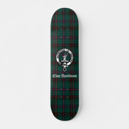 Clan Davidson Crest Badge en Tartan Persoonlijk Skateboard
