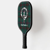 Clan Davidson Crest Badge en Tartan Pickleball Paddle (Links)