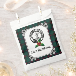 Clan Davidson Crest Badge & Tartan Holiday Bedankzakje