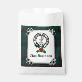 Clan Davidson Crest Badge & Tartan Holiday Bedankzakje
