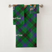 Clan Davidson Crest over Tartan Bad Handdoek (Insitu)