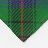 Clan Davidson Crest over Tartan Fleece Deken (Hoek)