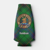 Clan Davidson Crest over Tartan Flesjeskoeler (Voorkant)