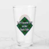 Clan Davidson Crest over Tartan Glas (Achterkant)