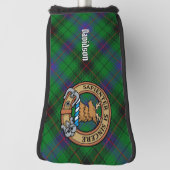 Clan Davidson Crest over Tartan Golfheadcover (Draai 90)