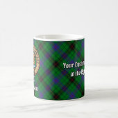 Clan Davidson Crest over Tartan Koffiemok (Center)