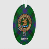 Clan Davidson Crest over Tartan Ornament (voorkant)