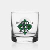 Clan Davidson Crest over Tartan Whisky Glas (Achterkant)