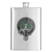 Clan Davidson Crest & Tartan Flask Flacon (Voorkant)