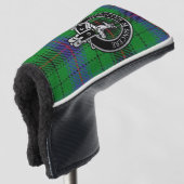 Clan Davidson Crest & Tartan Golf Head Hoesje Golfheadcover (3/4 voorkant)