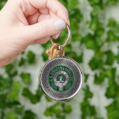 Clan Davidson Crest & Tartan Knot Sleutelhanger (Hand)