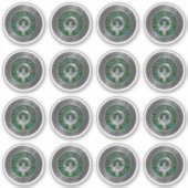 Clan Davidson Crest & Tartan Knot Sticker (Voorkant)