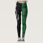 Clan Davidson Crest & Tartan Leggings (Voorkant)