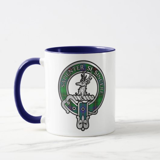 Clan Davidson Crest & Tartan Mok (Links)