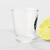 Clan Davidson Crest & Tartan Shot Glass Glas (Links)