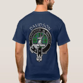 Clan Davidson Crest & Tartan T-Shirt (Achterkant)