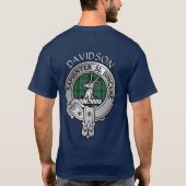 Clan Davidson Crest & Tartan T-shirt (Achterkant)