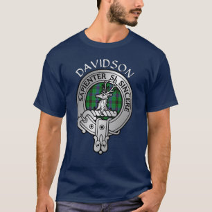 Clan Davidson Crest & Tartan T-shirt