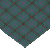 Clan Davidson Donkergroen en Blauw Schots Tartan Korte Tafelloper (Hoek)