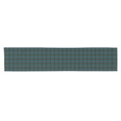 Clan Davidson Donkergroen en Blauw Schots Tartan Korte Tafelloper (Horizontaal)