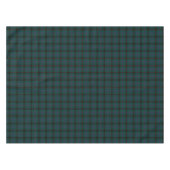 Clan Davidson Donkergroen en Blauw Schots Tartan Tafelkleed (Voorkant (Horizontaal))