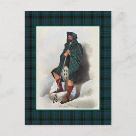 Clan Davidson  Illustratie Tartan Lijst Briefkaart