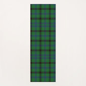 Clan Davidson Plaid Zwart Groen Check Tartan Yogamat (Voorkant)