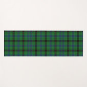 Clan Davidson Plaid Zwart Groen Check Tartan Yogamat (Voorkant (horizontaal))