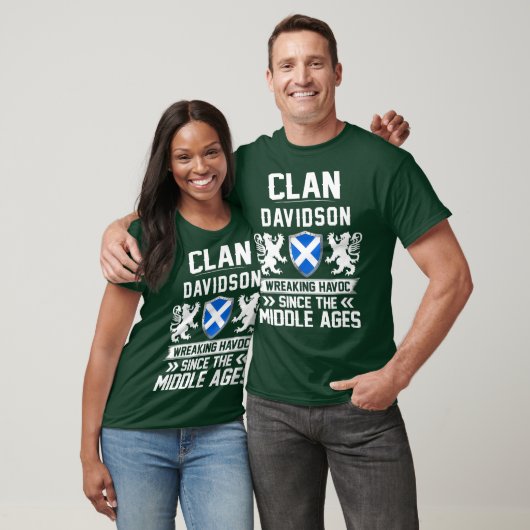 Clan DAVIDSON schottende familie schotlandmoeders T-shirt (Unisex)