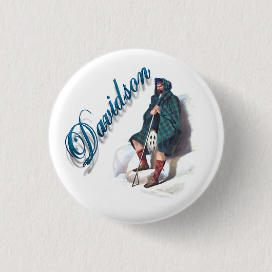 Clan Davidson Scottish Dream Button (Voorkant)