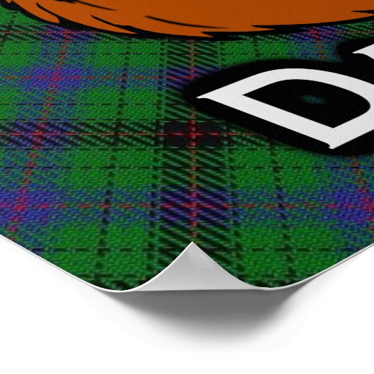 Clan Davidson Scottish Tartan Poster (Hoek)