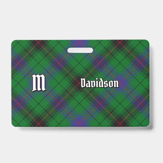 Clan Davidson Tartan Badge (Voorzijde)